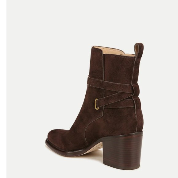 NIB Veronica Beard Sohelia booties, brown suede, size 8 - Picture 3 of 15